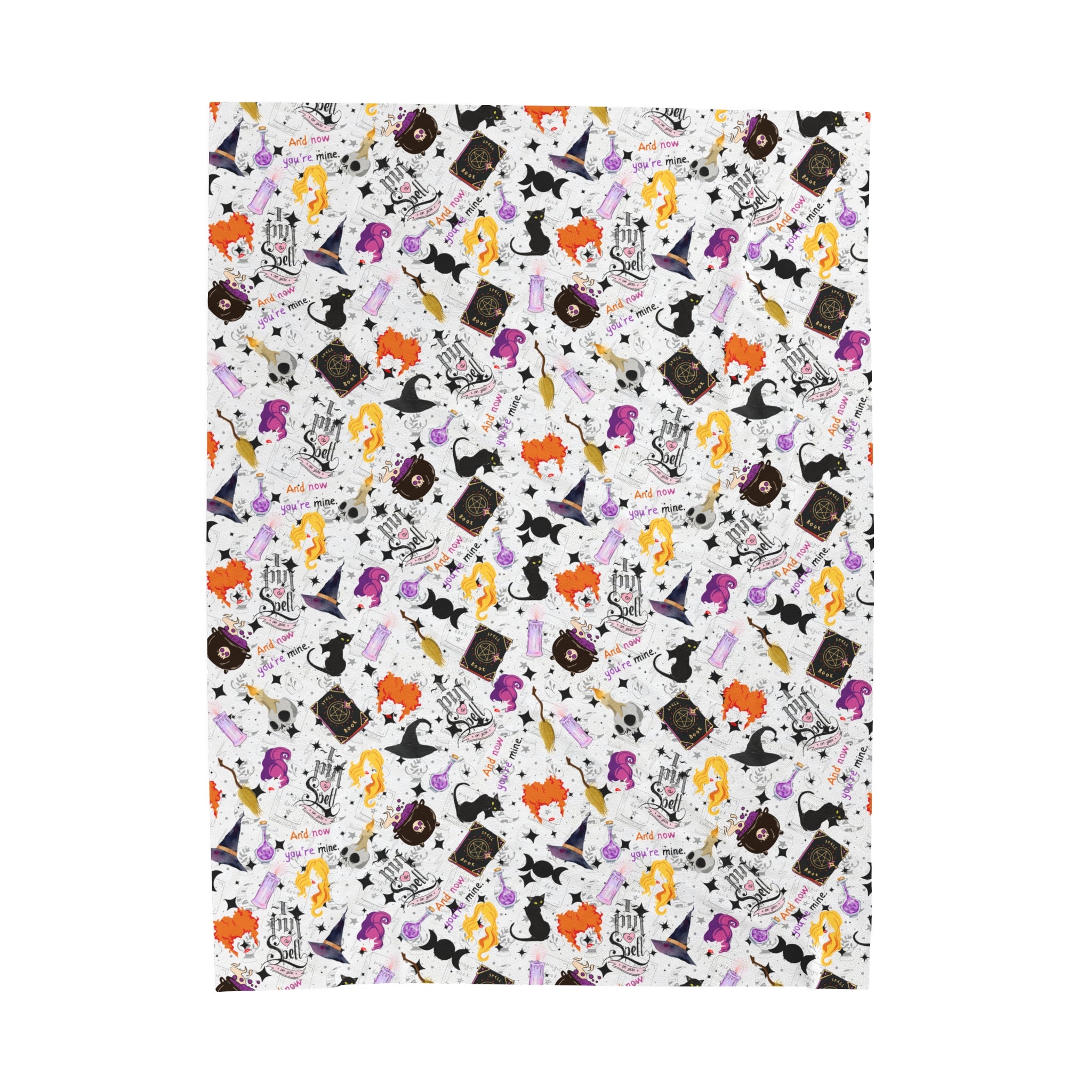 Hocus Pocus- Velveteen Plush CuddleLux Bliss Blanket - Creations by Chris and Carlos